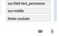 Screenshot of the merge fields on a Deliver Communication, focusing on the automatically generated "Notes-youtube" that matches the field on our notes form